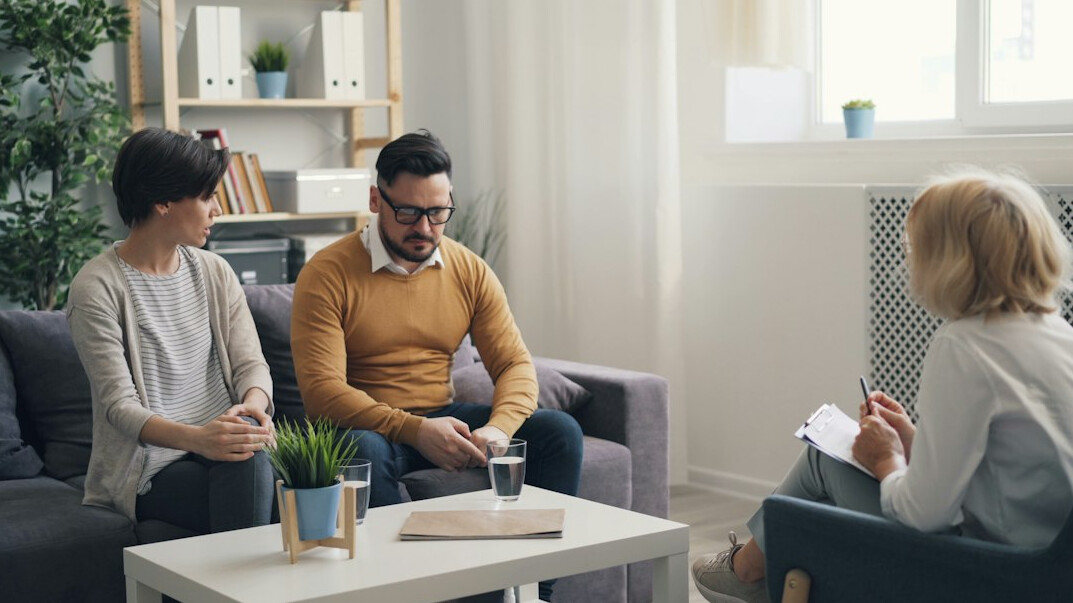 family discussing health insurance