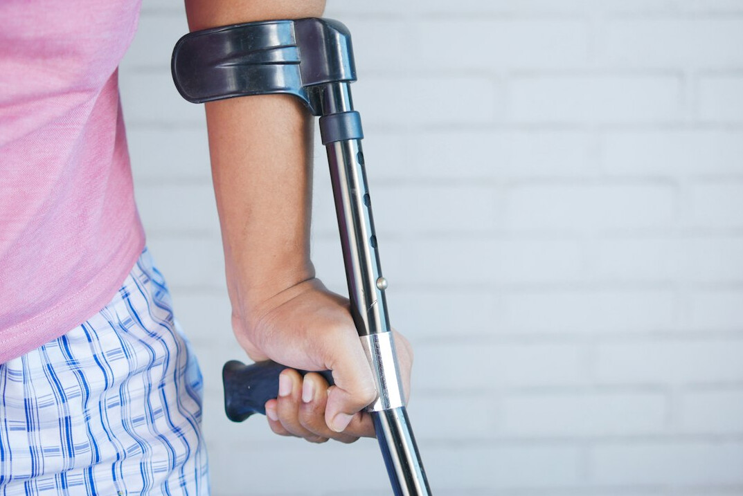 man recovering from injury